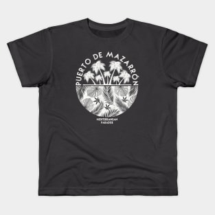 Palm Trees - Vintage White Kids T-Shirt